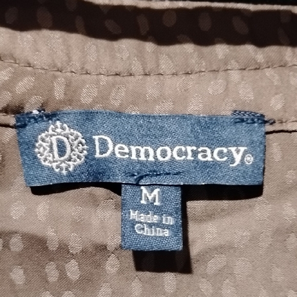 Democracy Ruffled Blouse - Tan - Picture 2 of 8